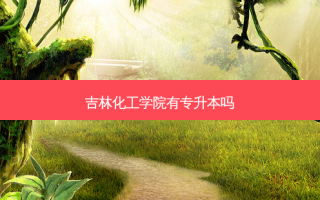 吉林化工学院有专升本吗