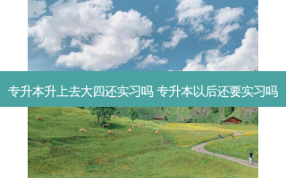 专升本升上去大四还实习吗 专升本以后还要实习吗