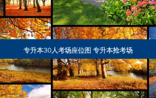 专升本30人考场座位图 专升本抢考场