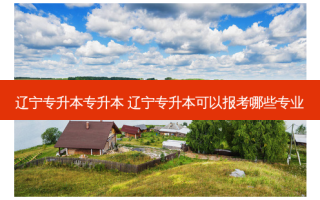 辽宁专升本专升本 辽宁专升本可以报考哪些专业
