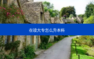 在读大专怎么升本科