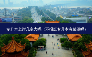 专升本上岸几率大吗（不报班专升本有希望吗）