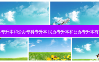 民办本科专升本和公办专科专升本 民办专升本和公办专升本有什么区别