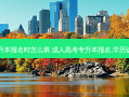 成考专升本报名时怎么填 成人高考专升本报名,学历该怎么填