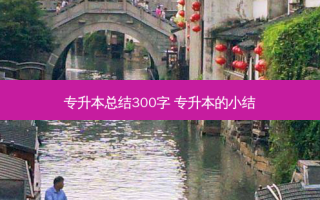 专升本总结300字 专升本的小结