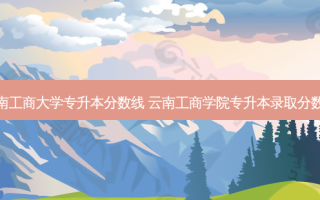 云南工商大学专升本分数线 云南工商学院专升本录取分数线
