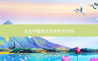 北京中医药大学有专升本吗