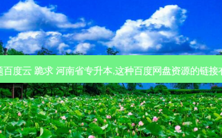 各省专升本真题百度云 跪求 河南省专升本,这种百度网盘资源的链接有人有吗急需呀