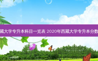 *** 大学专升本科目一览表 2020年 *** 大学专升本分数线