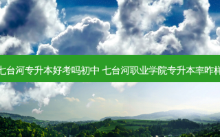 七台河专升本好考吗初中 七台河职业学院专升本率咋样