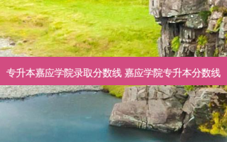 专升本嘉应学院录取分数线 嘉应学院专升本分数线