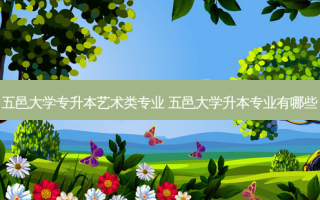 五邑大学专升本艺术类专业 五邑大学升本专业有哪些