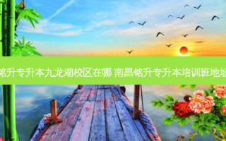 铭升专升本九龙湖校区在哪 南昌铭升专升本培训班地址