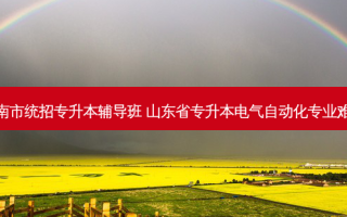 济南市统招专升本辅导班 山东省专升本电气自动化专业难吗