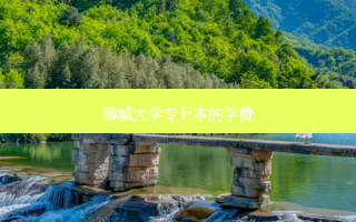 聊城大学专升本的学费