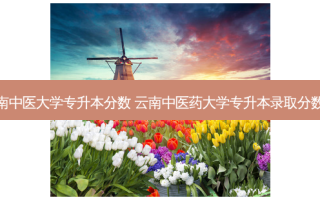 云南中医大学专升本分数 云南中医药大学专升本录取分数线