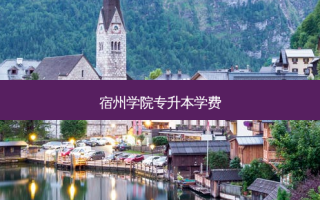 宿州学院专升本学费