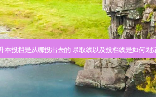 专升本投档是从哪投出去的 录取线以及投档线是如何划定的