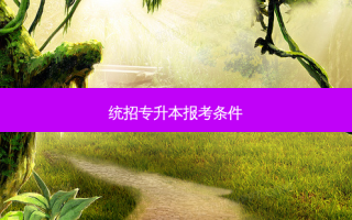 统招专升本报考条件