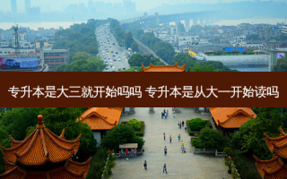 专升本是大三就开始吗吗 专升本是从大一开始读吗