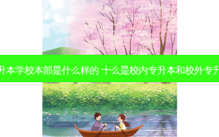 专升本学校本部是什么样的 十么是校内专升本和校外专升本