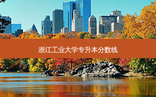 浙江工业大学专升本分数线