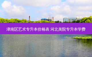 津南区艺术专升本价格表 河北美院专升本学费