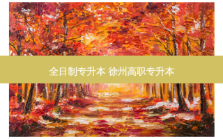 全日制专升本 徐州高职专升本