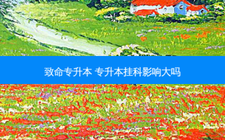 致命专升本 专升本挂科影响大吗