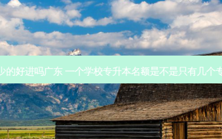 专升本名额少的好进吗广东 一个学校专升本名额是不是只有几个专升本有多难