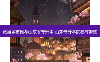 旅游城市推荐山东省专升本 山东专升本院校有哪些