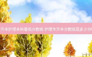 专升本护理本科 *** 低分数线 护理专升本分数线是多少分呢
