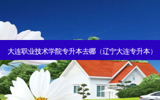 大连职业技术学院专升本去哪（辽宁大连专升本）