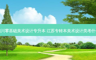 四川零基础美术设计专升本 江苏专转本美术设计类考什么