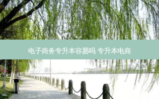 电子商务专升本容易吗 专升本电商
