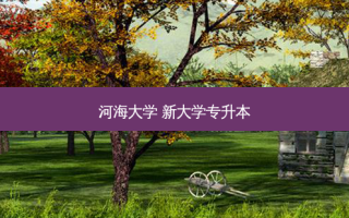 河海大学 新大学专升本