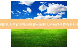 锦州医科大学有专升本吗 锦州医科大学医疗学院有专升本吗