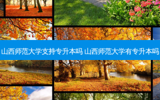 山西师范大学支持专升本吗 山西师范大学有专升本吗