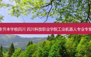 工业机器人专升本学校四川 四川科技职业学院工业机器人专业专套本好不好升