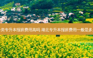 综合类专升本报班费用高吗 湖北专升本报班费用一般是多少钱