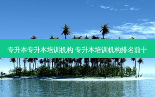 专升本专升本培训机构 专升本培训机构排名前十