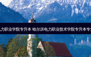 吉林省电力职业学院专升本 哈尔滨电力职业技术学院专升本专业有哪些