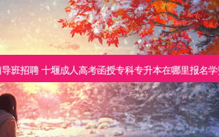 十堰专升本辅导班 ***  十堰成人高考函授专科专升本在哪里报名学费标准是什么