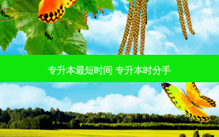 专升本 *** 短时间 专升本时分手