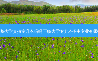 三峡大学支持专升本吗吗 三峡大学专升本招生专业有哪些