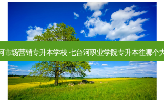 七台河市场营销专升本学校 七台河职业学院专升本往哪个大学考