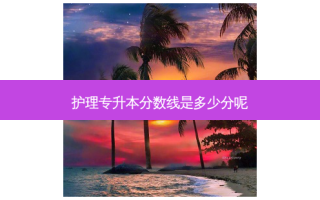 护理专升本分数线是多少分呢
