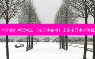 山东专升本计算机考试考点 【专升本备考】山东专升本计算机复习经验