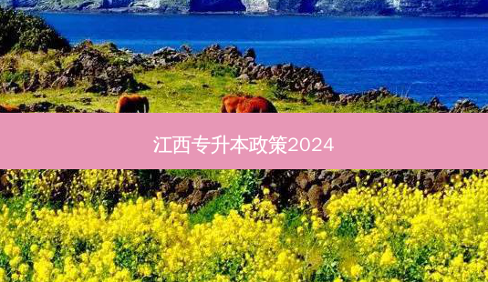 江西专升本政策2024-第1张图片-汇成专升本网