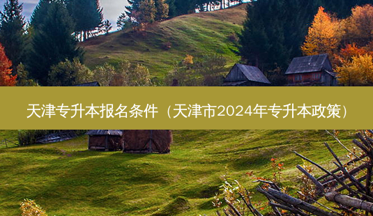 天津专升本报名条件(天津市2024年专升本政策)-第1张图片-天智网 天津专升本报名条件(天津市2024年专升本政策)-第1张图片-天智网